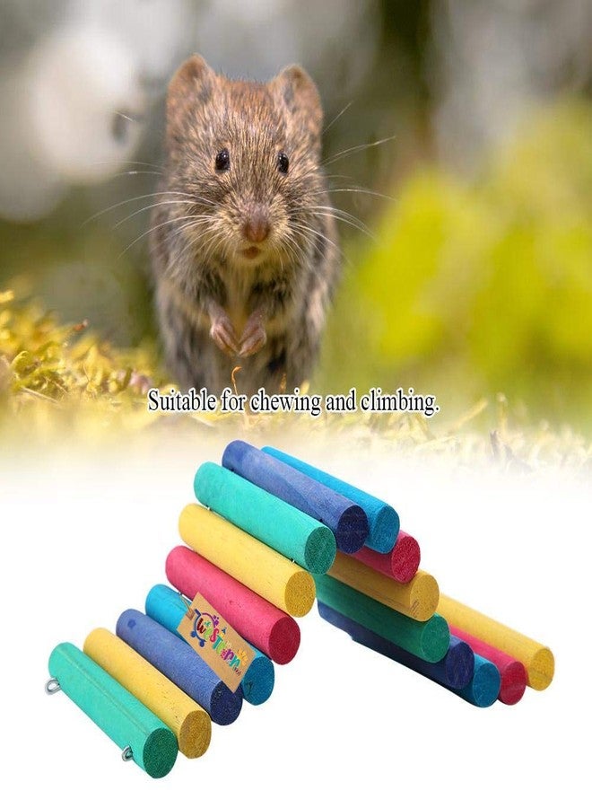 ويستيرن إرا جسر خشبي منحني من العصر الغربي يُستخدم كمخبأ للهامستر، والفأر، والسنجاب الطائر، والطيور، والببغاء، كديكور لموائل الحيوانات الأليفة. - Image 2